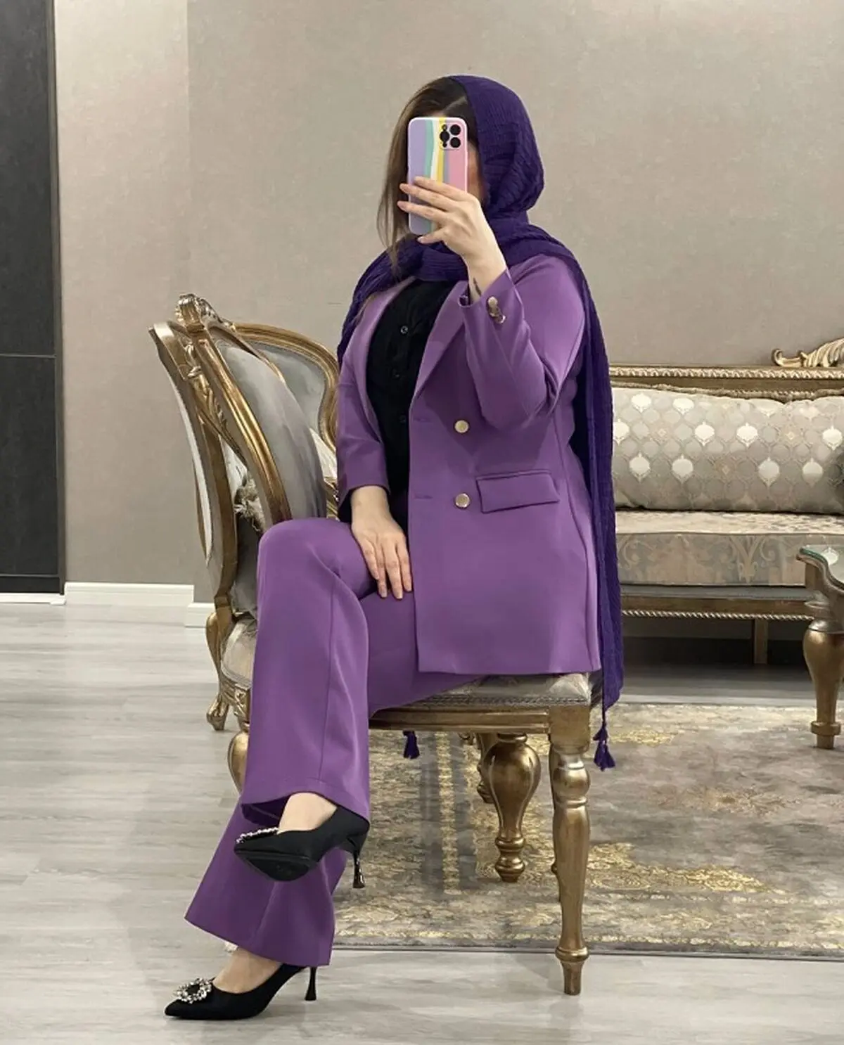 مانتو بنفش