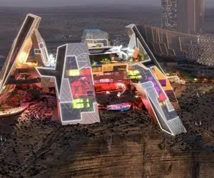 معماری خلاقانه؛ این مرکز هنری در عربستان به سبک و سیاق فیلم‌های تخیلی ساخته شده