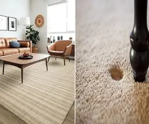 راه های از بین بردن جای مبل روی فرش تو سه سوت / هیچ نگران نباش یه ذره خودشو لوس کرده