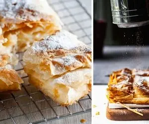 طرز تهیه بوگاتسا شیرینی جذاب یونانی رو یاد بگیر که طعمش بهشتی و معرکه است!