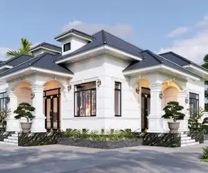 معماری خلاقانه؛ خونه نقلی ساخته شبیه عمارت مستر پارکینگ طبقاتی داره با پله های اعیونی