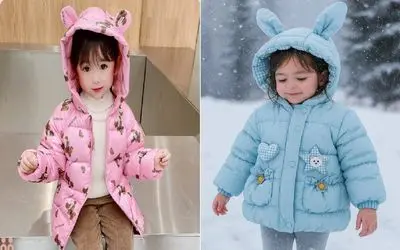 کاپشن های جدید بچه گانه دخترونه 1404؛ پرنسس خوشگلت لایق یه همچین لباسیه ساده نخری