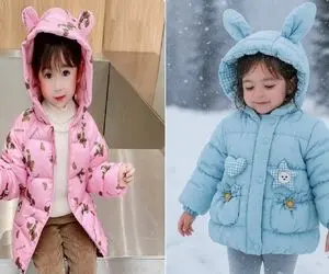 کاپشن های جدید بچه گانه دخترونه 1404؛ پرنسس خوشگلت لایق یه همچین لباسیه ساده نخری