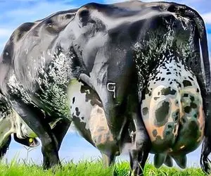 فرآوری گاو؛ گاو هایی که هر نوبت 100 لیتر شیر میده و وای اگه یه نوبت دوشیده نشن