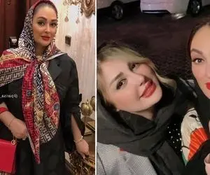 الهام حمیدی و نیوشا خانوم خوشتیپ کرده و بدون شوهر تو مهمونی؛ لاکچری و ناجور!