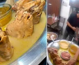 (ویدیو) تو طباخی همه تو حال خودشون بودند که ناگهان جوانی آمد یه کله دزدید و الفرار!