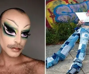 مدل های مردی که با میکاپشون برق از سه فاز بقیه پروندن؛ موی تنش چندشه و سایه چشاش ناز