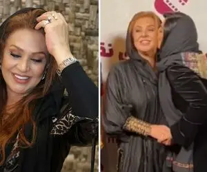 بوسه یهویی سارا خوئینی ها به "نسرین مقانلو" همرو متعجب کرد؛ مجلسو اشتباه گرفتینا!