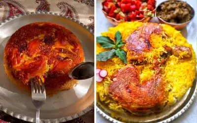 طرز تهیه دمی گوجه با ته انداز مرغ خوشمزه و لذیذ / بهترین غذا واسه ناهار امروز