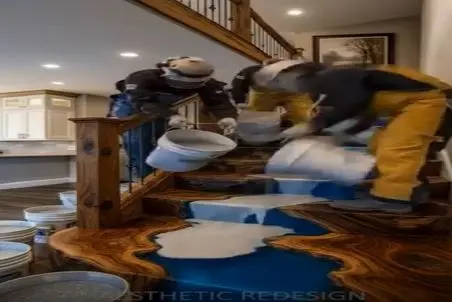 معماری خلاقانه؛ با رزین مالی تو خون رود جاری کردن کیفشو ببرن