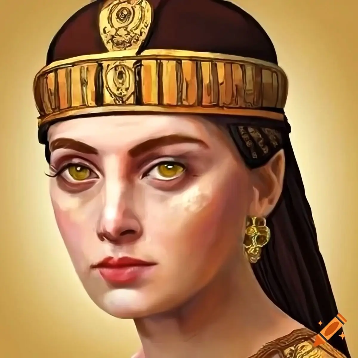 craiyon_154423_Portrait_of_a_noble_Byzantine_woman_with_tan_skin