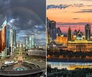 تور قزاقستان / اروپا و آسیا رو با هم سیاحت کن وسط آسمون خراش های معروف این کشور