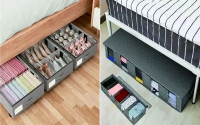 زیر تخت خالیه؟ وقتشه تبدیلش کنی به انباری و فضای جادویی/ کلید نظم اتاق زیر تختته