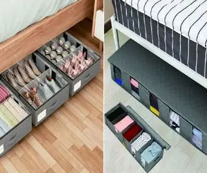 زیر تخت خالیه؟ وقتشه تبدیلش کنی به انباری و فضای جادویی/ کلید نظم اتاق زیر تختته