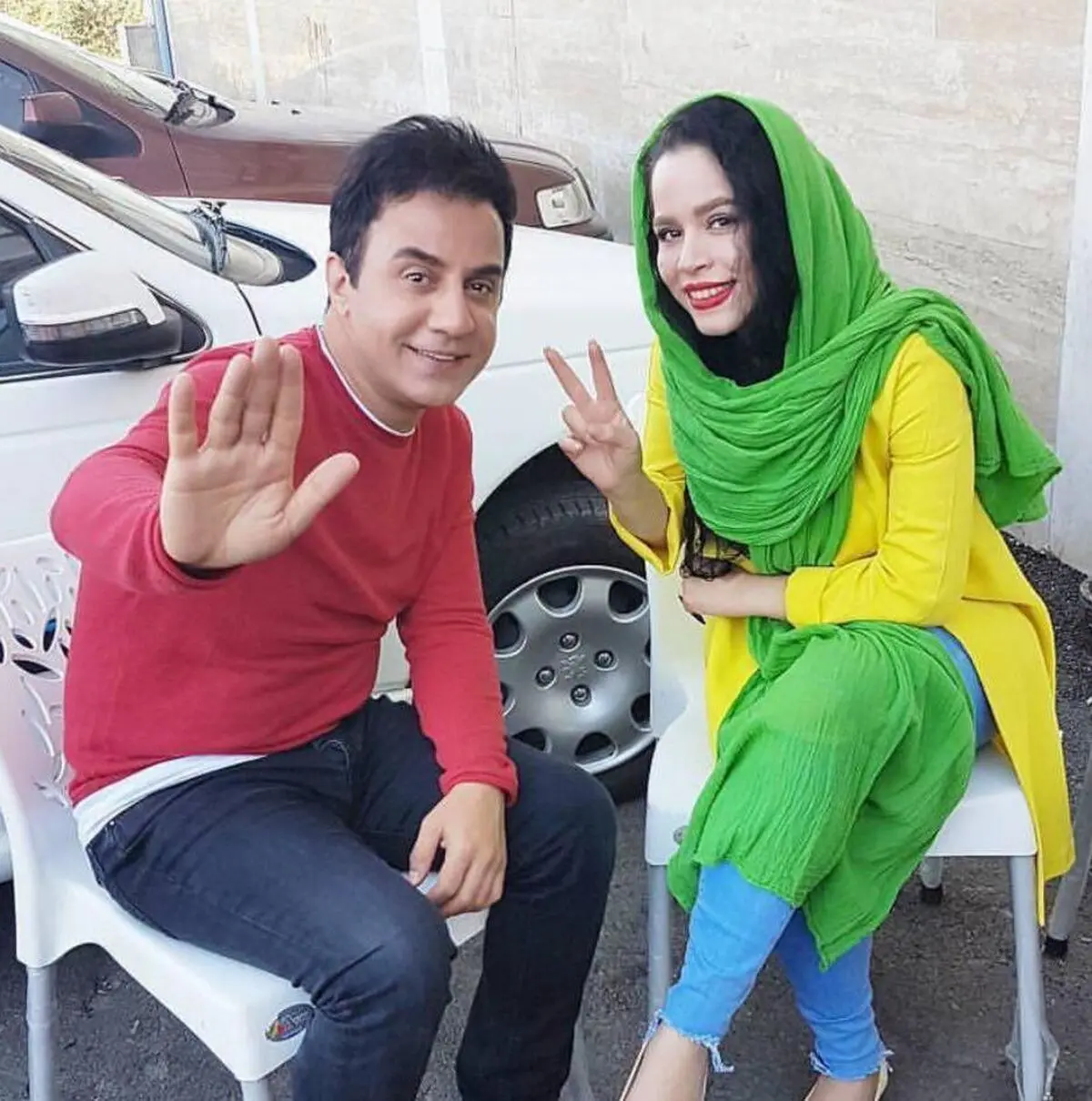 ملیکا شریفی نیا و داریوش مهرجویی