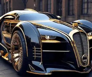 ماشین لوکس؛ بزرگترین رولزرویس جهان با موتور توربو از پر طاووس و مخمل ساخته شده