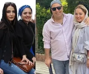 "نرگس محمدی" با آرایشگرش که تو اروپایی شدن چهرش چیزی کم نذاشت؛ داداشش چه شبیهشه!