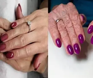 کاشت ناخن ترند برای افراد مسن / خوشگلی دست سن و سال نمیشناسه
