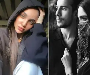 ژست عربی طور "زنِ فرشاد احمدزاده" دور از چشم آقاشون؛ صورتشُ با پروتز کوفته از نو ساخته!