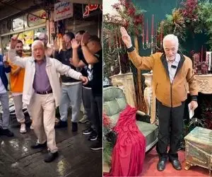 آواز ماندگار؛ وقتی صادق بوقی آو آو آو می خونه اینبار با یه بچه 6 ساله وسط خیابان شلوغ