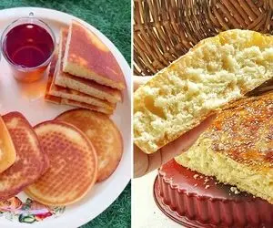 طرز تهیه نان تابه ای گیلانی با بهترین دستور /کلوبیج یه نون خوشمزه با بافت لطیف و عالی