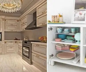 چیدمان اصولی کابینت ها / نکات مهمی که هر خانوم باید بدونه تا قلب خونه اش منظم باشه