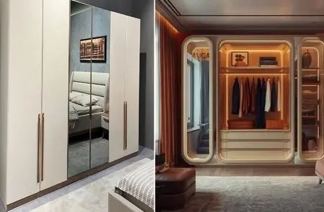 انواع کمد دیواری (ریلی، لولایی، ام دی اف، کلوزت)؛ مدلای جدید واسه هر متراژ اتاق خواب