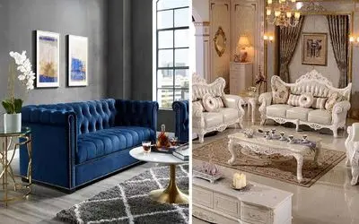 8 طراحی داخلی لاکچری با مبلمان کلاسیک؛ انتخاب متریال فاخر و رنگ مناسب مبل