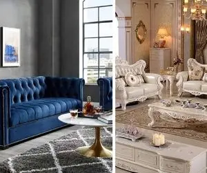 8 طراحی داخلی لاکچری با مبلمان کلاسیک؛ انتخاب متریال فاخر و رنگ مناسب مبل