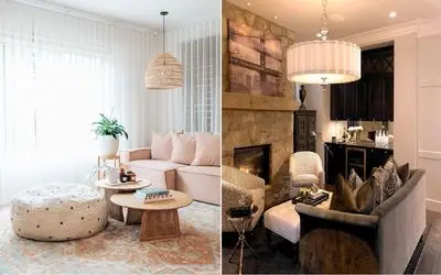 چگونه با یک لوستر فضای کوچک را دگرگون کنیم؟/ با این لوستر خونه فندقتو دو برابر کن