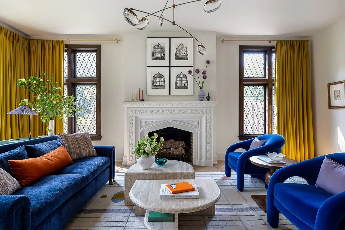 نحوه ست کردن مبلمان و پرده