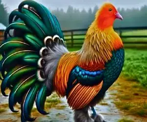 کارخانه حیوانات؛ هورمون مرغ و دستکاری کردن پرنده زینتی جدید با دم کشیده تولید کردن