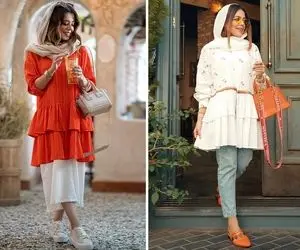 خانومای باریک؛ با این مدل مانتوها کاری کن تا هم ظریف و جذاب باشی هم یکم توپُر