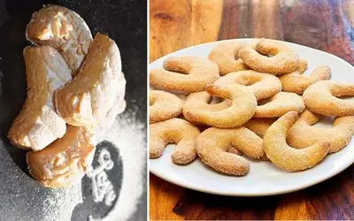 طرز تهیه شیرینی هلالی بادامی / این شیرینی از طعم و مزه نظیر نداره