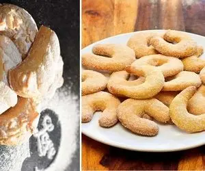 طرز تهیه شیرینی هلالی بادامی / این شیرینی از طعم و مزه نظیر نداره