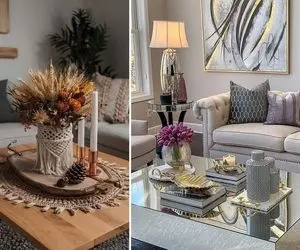 تزئین میز جلو مبلی؛ آیتم هایی که اگه بیان روی میز خونتو چند برابر لوکس میکنند