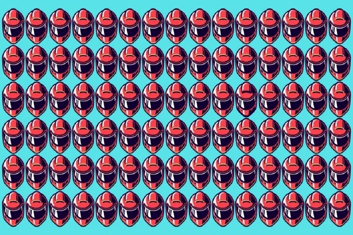 تست-بینایی-یافتن-کلاه-ایمنی-منحصر-به-فرد