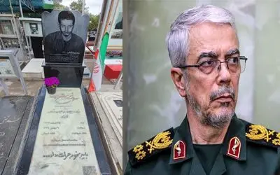 محل دفن پیکر شهید محمد باقری؛ آرمیده کنار برادر بزرگش