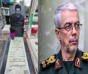 محل دفن پیکر شهید محمد باقری؛ آرمیده کنار برادر بزرگش