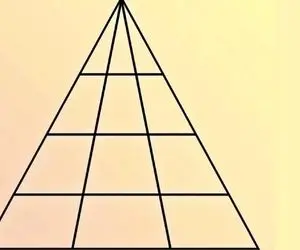 بازی فکری؛ باید هوش ابر قدرت انسانی داشته باشی تا تعداد مثلث ها رو دربیارید