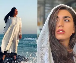 خانم بازیگر با موهای پریشان؛ مثلا حواسش نیست!+عکس