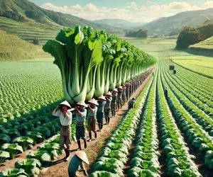 کشاورزی نوین؛ ترب چینی کاشتن تو 10000 هکتار زمین تمیز شده میفروشن به خلق الله