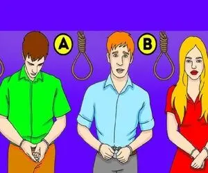 بازی فکری؛ کدام یک از افراد از اعدام جان سالم به در میبرد