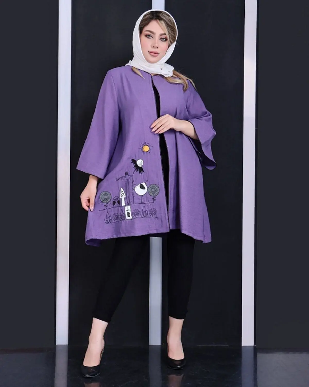 مانتو بنفش