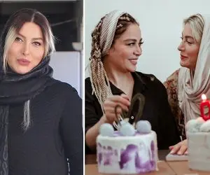 ریلکسیشن "فریبا نادری" تو دوبلکس خفنشون؛ خانوم رفت کنار رفیقِ جانش!