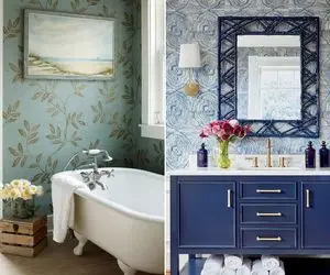 کاغذ دیواری در توالت؟ شجاعت می‌ خواد، ولی دمت گرم اگه امتحان کنی/ ایده برای خاص پسندا