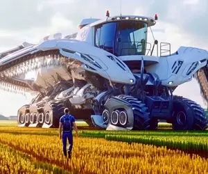 کشاورزی نوین؛ اینجا جای آدم ربات میوه میچینه ببین چطور خوشه انگور رو دونه دونه چید