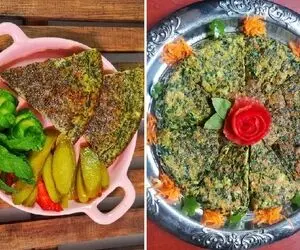 طرز تهیه کوکوی برگ سیر شمالی به روش اصیل / یه غذای ساده اما فوق العاده خوشمزه