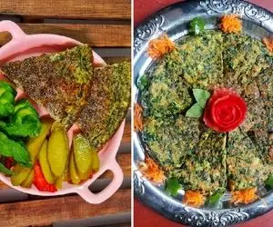 طرز تهیه کوکوی برگ سیر شمالی به روش اصیل / یه غذای ساده اما فوق العاده خوشمزه