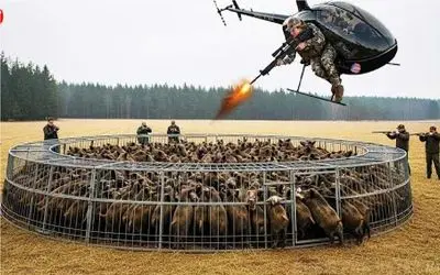 فرآوری گراز؛ از آسمون گراز هدشات میکنن ببرن سلاخخونه برای عرضه گوشت به بازار